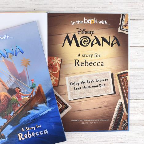 Personalised Disney Moana Hardcover Story Book Extra Image 3